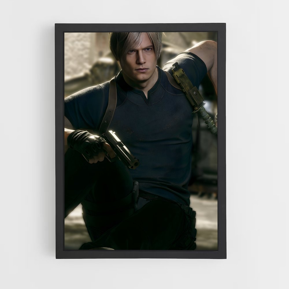 Poster Leon l'Inébranlable – affiche Resident Evil (vue 2)